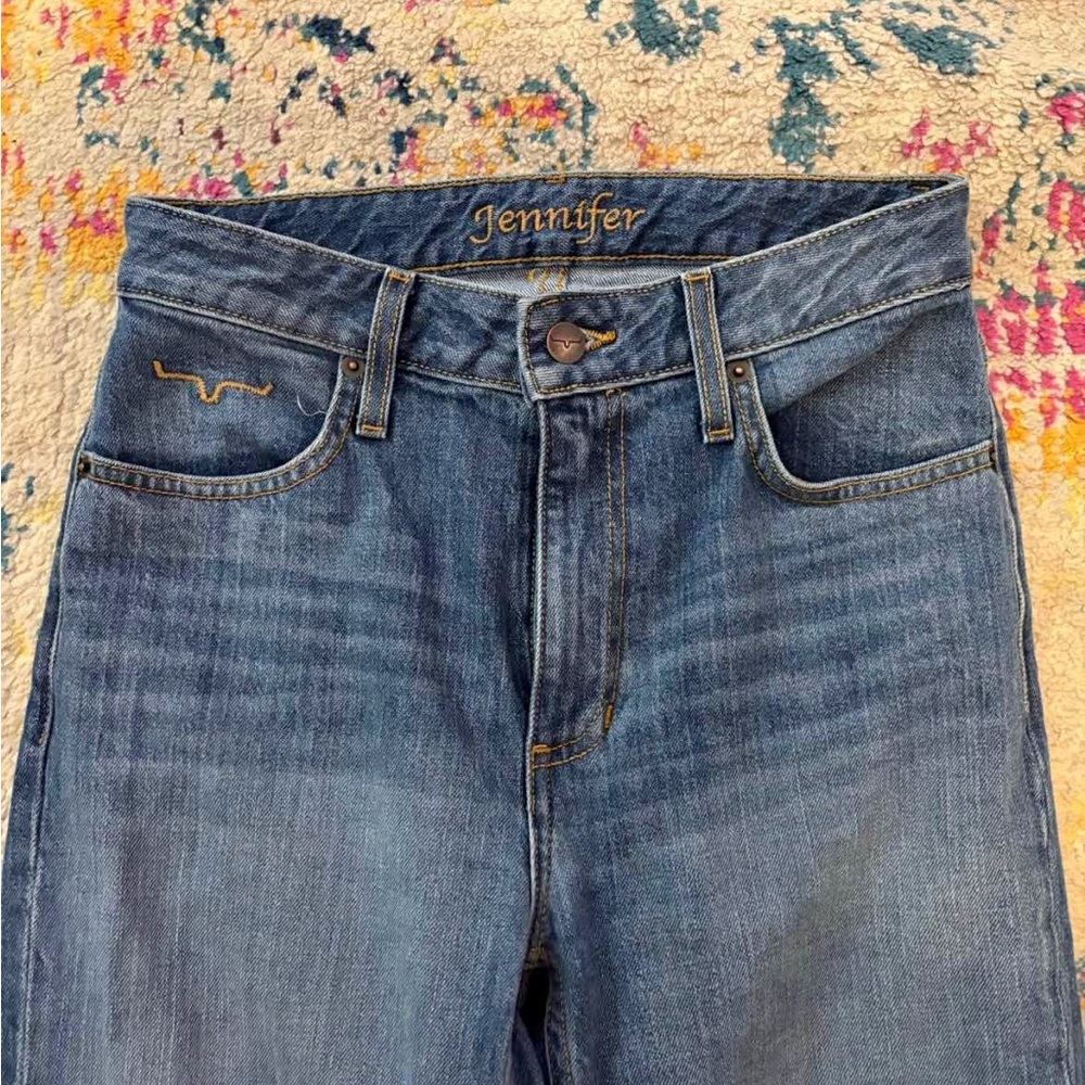 Stylish Blue Flare Women's Jeans - Picture 3 of 3